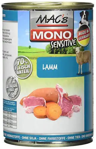Die beste Macs-Nassfutter Hund Mac's Mono Sensitive Lamm, 6er Pack 2026 Test Bestseller Macs-Nassfutter Hund Mac’s Mono Sensitive Lamm, 6er Pack