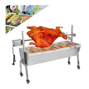Spanferkelgrill Polyer 15W Grillmotor Grillwagen mit Drehspieß