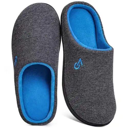 Hausschuhe Herren VeraCosy Herren Hausschuhe, Dunkelgrau/Blau