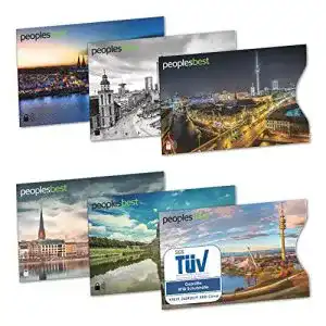 Kreditkartenhülle peoplesbest TÜV geprüfte RFID & NFC Blocker
