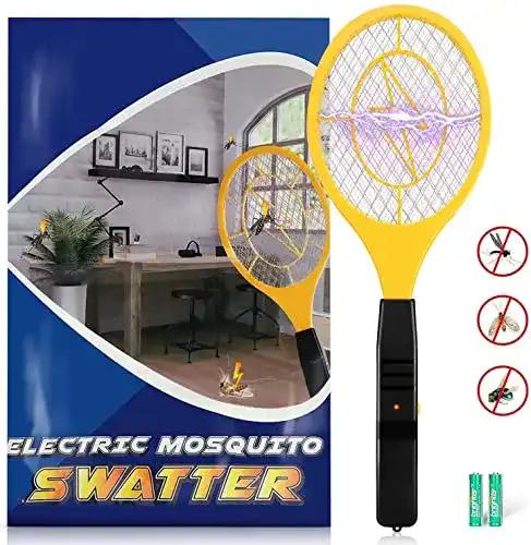 Elektrische Fliegenklatsche Zenoplige ,Insektenvernichter (Gelb)