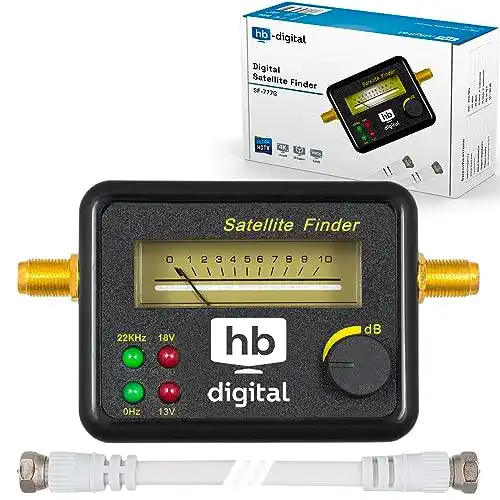 Sat-Finder HB-DIGITAL mit 4 LED analoger Anzeige, Tonsignal