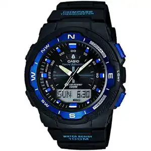 Uhr mit Kompass Casio Herren-Armbanduhr Analog Digital Resin