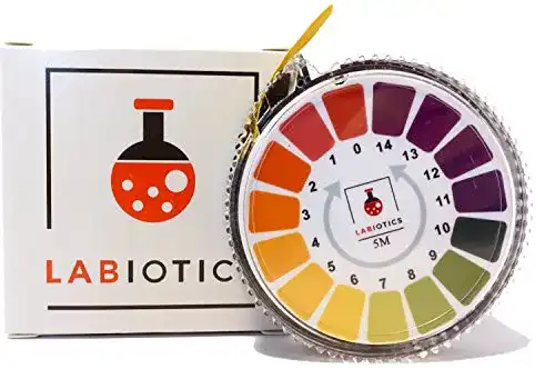 pH-Teststreifen LABIOTICS Indikatorpapier, 5 Meter pH Papier Rolle