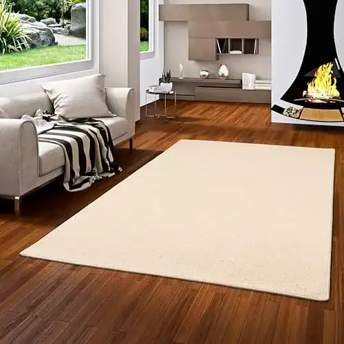 Schafwollteppich Snapstyle Natur Teppich Wolle Berber Beige