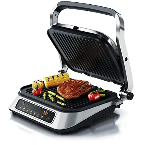 Kontaktgrill Arendo, Elektrogrill mit Digitalsteuerung 1900 W