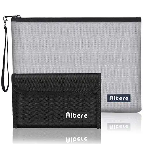 Feuerfeste Geldtasche Aitere Feuerfeste Dokumententasche 2er
