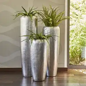 Pflanzkübel (Fiberglas) Klocke Pflanzgefäße mit Einsatz, 75cm