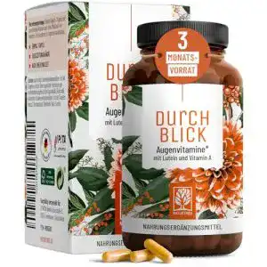 Augenvitamine NATURTREU, Lutein Zeaxanthin Komplex, 90 Kaps.