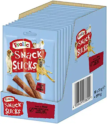 Hundeleckerlies Frolic Fleisch Sticks mit Rind, 54 Sticks