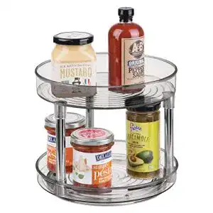 Küchenrondell mDesign Lazy Susan Küchenregal zweistöckig