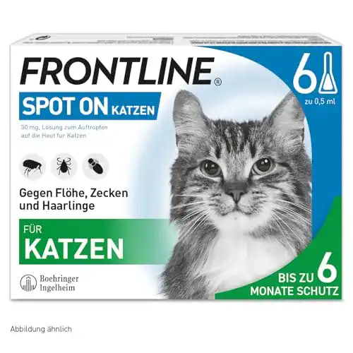 Zeckenschutz Katze Frontline SPOT ON gegen Zecken und Flöhe