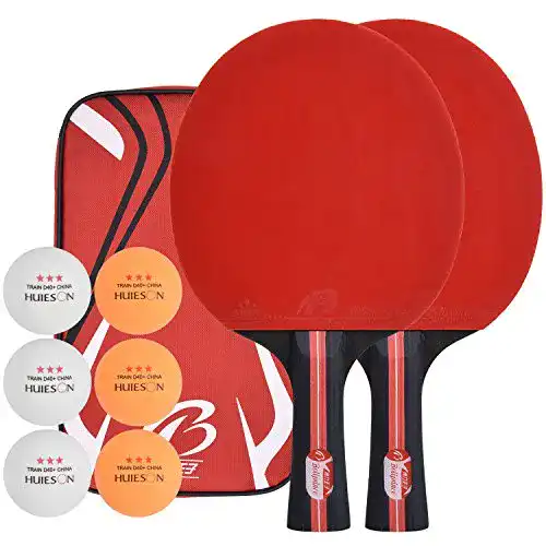 Die beste Tischtennisschläger-Set LYNLON Tischtennisschläger mit 6 Bälle | Tischtennis Set mit 6 Tischtennis-Bälle 2026 Test Bestseller Tischtennisschläger-Set LYNLON Tischtennisschläger mit 6 Bälle | Tischtennis Set mit 6 Tischtennis-Bälle