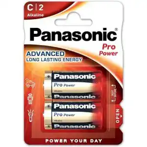 LR14-Batterie Panasonic Pro Power Alkali-Batterie, Baby C, 2er Pack