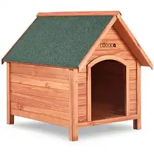 Hundehütte Cadoca XXL Hundehaus, Echtholz, 82x72x85cm
