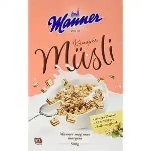 Knusper-Müsli manner 6x Knusper Müsli, 500g