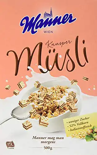 Die beste Knusper-Müsli manner 6x Knusper Müsli, 500g 2026 Test Bestseller Knusper-Müsli manner 6x Knusper Müsli, 500g