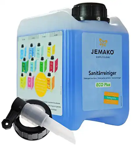 Sanitärreiniger Jemako ECO Plus, 2 Liter Kanister inkl. Auslaufhahn