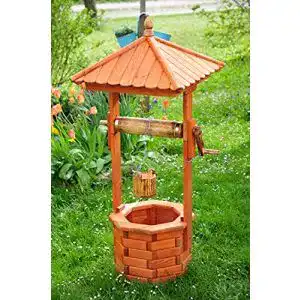 Holzbrunnen BTV Grosse Holz-Brunnen, groß 130 cm, einstöckig