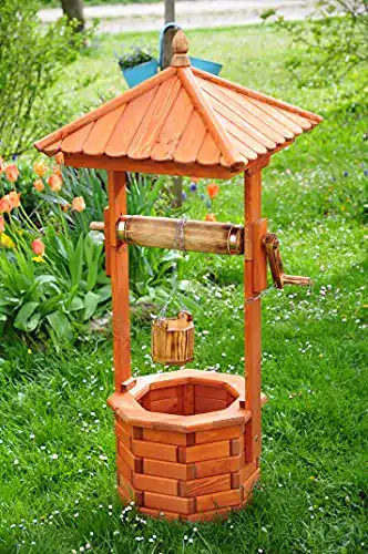 Holzbrunnen BTV Grosse Holz-Brunnen, groß 130 cm, einstöckig