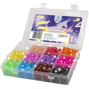 Bügelperlen La Manuli Glitzer Sortiert Fuse Beads Kit 4000 Stück