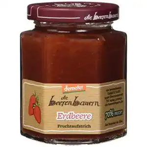 Erdbeermarmelade Die beeren bauern Bio Konfitüre, 6 x 200 g