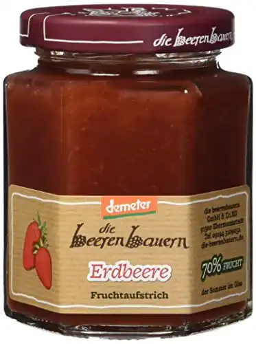 Erdbeermarmelade Die beeren bauern Bio Konfitüre, 6 x 200 g