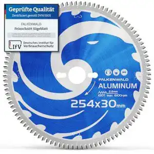 Kreissägeblatt für Aluminium FALKENWALD ® 254×30 mm