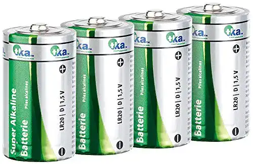 Mono-Batterie tka Köbele Akkutechnik Batterien LR 20: 4er-Pack