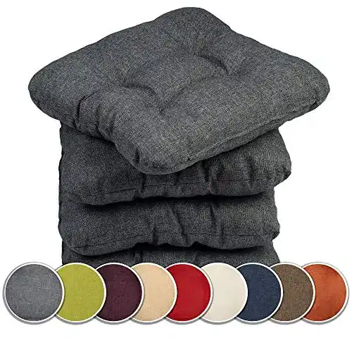 Sitzkissen sunnypillow 4er Set Stuhlkissen 40×40 cm Bequem