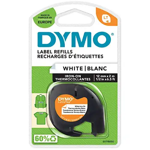 Namensaufkleber Kleidung DYMO LetraTag Bügeletiketten