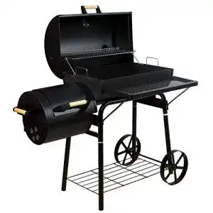 Smoker Nexos BBQ Grill Grillwagen Holzkohlegrill XL 32 kg