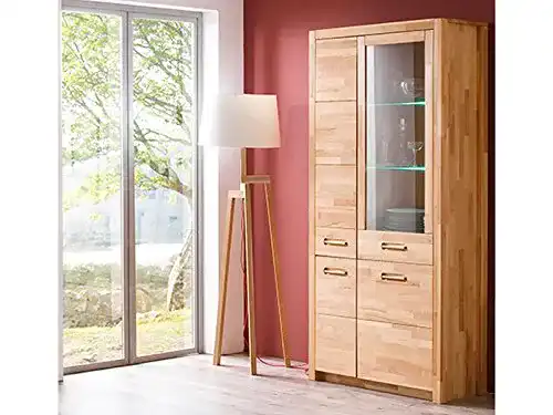 Vitrinenschrank möbelando, Massivholz Leduc II