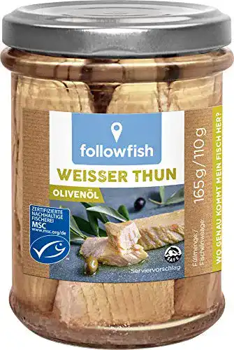 Thunfisch Followfish MSC Weißer Thun in Bio-Olivenöl, 165 g