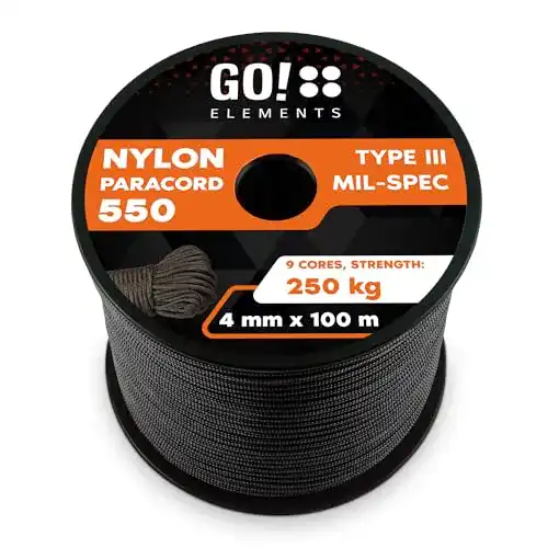 Reepschnur GO!elements 100m Paracord Seil aus Nylonschnur