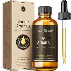 Arganöl WoldoHealth Bio kaltgepresst für Gesicht, Haut & Haare