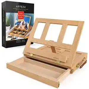 Kofferstaffelei ARTEZA Tischstaffelei Holz, 33.98 x 26.03 x 5.08 cm