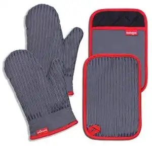 Ofenhandschuhe Coziselect, Hitzebeständig, Set, Silikon