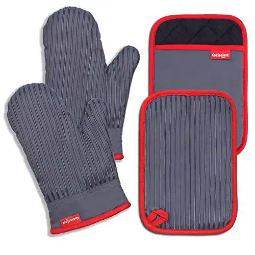 Ofenhandschuhe Coziselect, Hitzebeständig, Set, Silikon