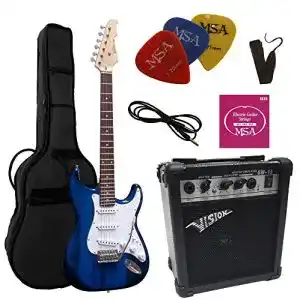 MSA-Gitarre MSA ELEKTROGITARRE DUNKELBLAU TRANSPARENT