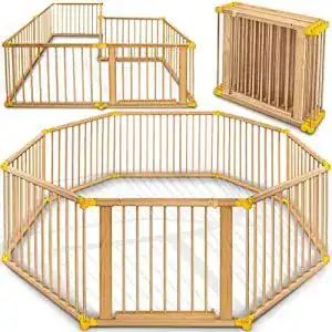 Laufgitter klappbar KIDUKU ® 7,2 Meter Laufgitter XXL inkl. Tür