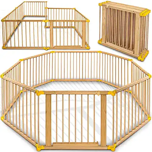 Laufgitter klappbar KIDUKU ® 7,2 Meter Laufgitter XXL inkl. Tür