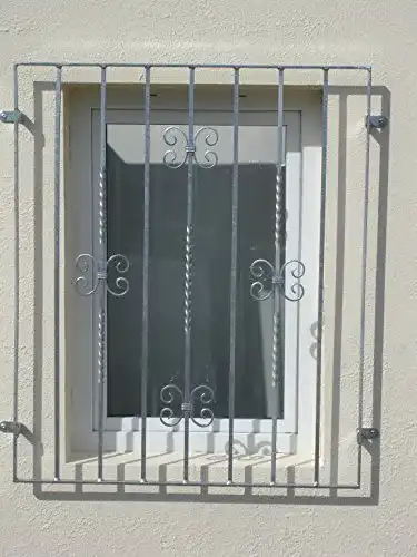 Fenstergitter Mercur Sicherheitsgitter Feuerverzinkt 1070×1055 mm