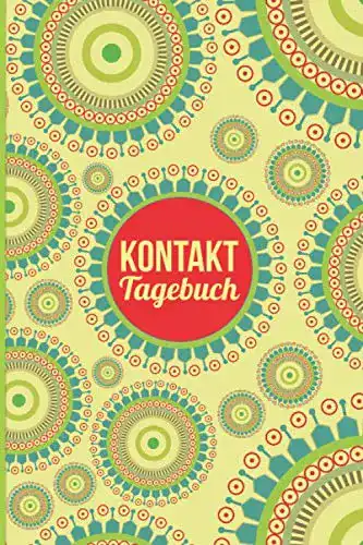 Kontakttagebuch Kontakt Tagebuch: bis zu 405 Einträge (ca. DIN A 5)