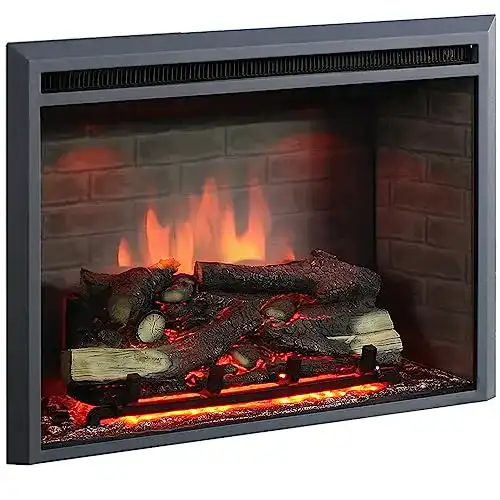 Elektro-Wandkamin RICHEN Calida 33” mit Heizung 1000/2000 W