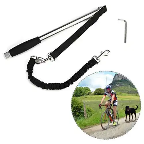 Fahrrad-Leinenhalter Itian® Itian Fahrrad Hund Gürtel Edelstahl