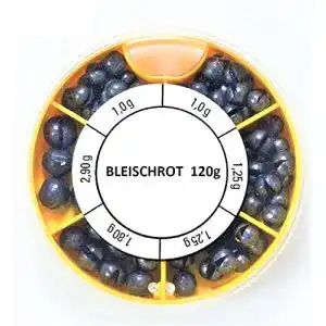 Angelblei STMK Bleischrot Sortimentsdose 120g