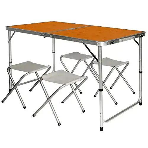 Campingtisch-Set AMANKA Alu Campingtisch 120x60cm