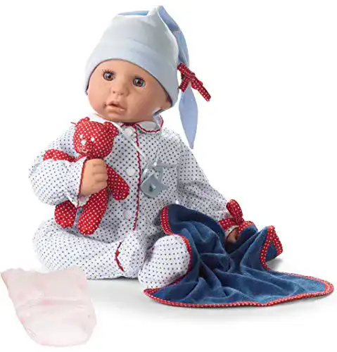 Puppe Weichkörper Götz 1161034 Cookie Blue Spots Puppe 48 cm