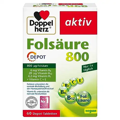 Folsäure Doppelherz 800 DEPOT, 60 Tabletten
